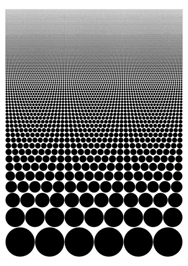 黑白平面构成视觉设计艺术