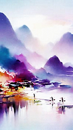senne-wk采集到山水画/油画/素描/速写/色彩/粒粉贴金