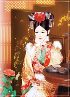 云深封面采集到清装美女