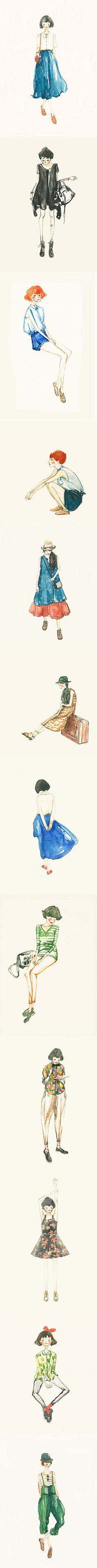 missmoney采集到时装画
