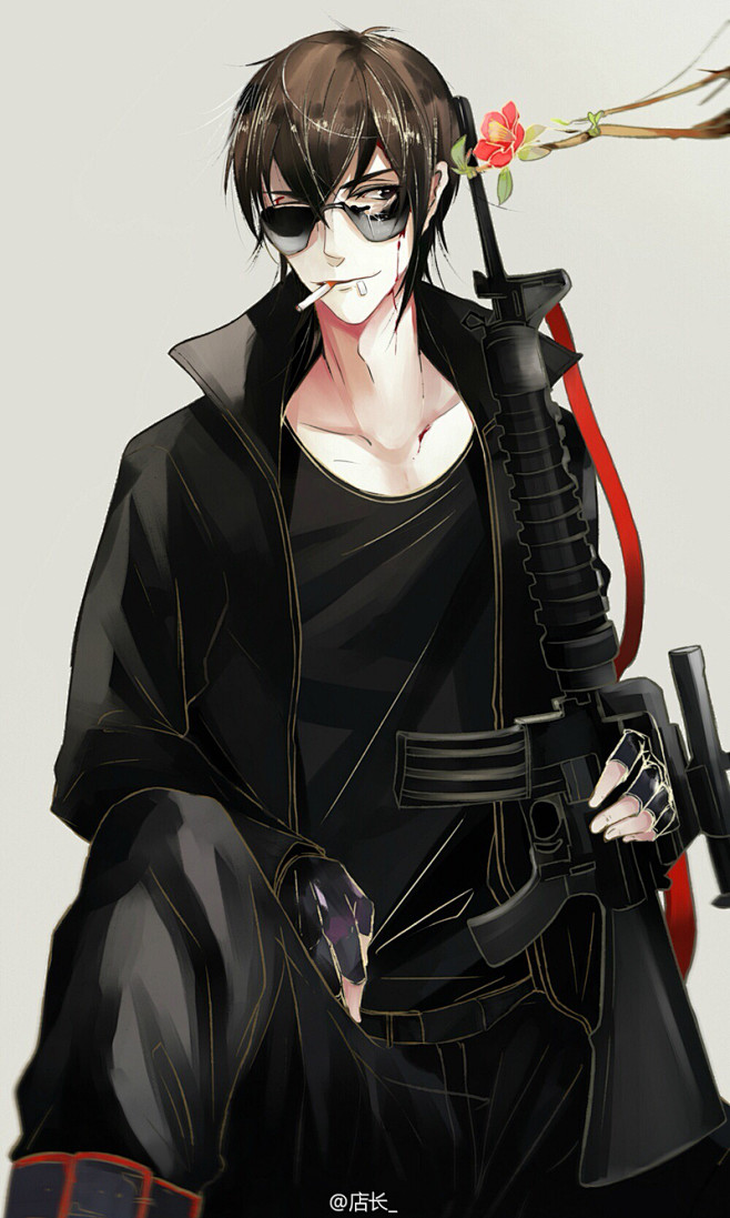 盗墓笔记黑瞎子二次元同人动漫店长