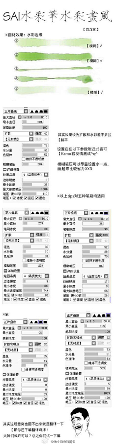 Cg水彩 花瓣网 陪你做生活的设计师 水彩笔刷sai