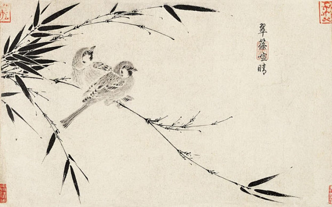 宋徽宗赵佶十二珍禽图