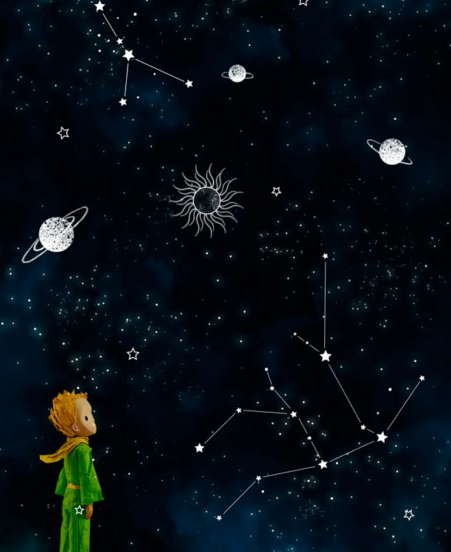 小王子的奇幻之旅丨碧桂园桃李江山苑售楼处梦洒在铺满星空的夜空那