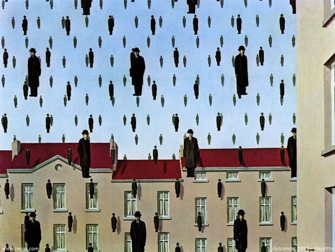 壁纸1024768世界名画雷尼马格利特作品壁纸renemagrittepaintingswall