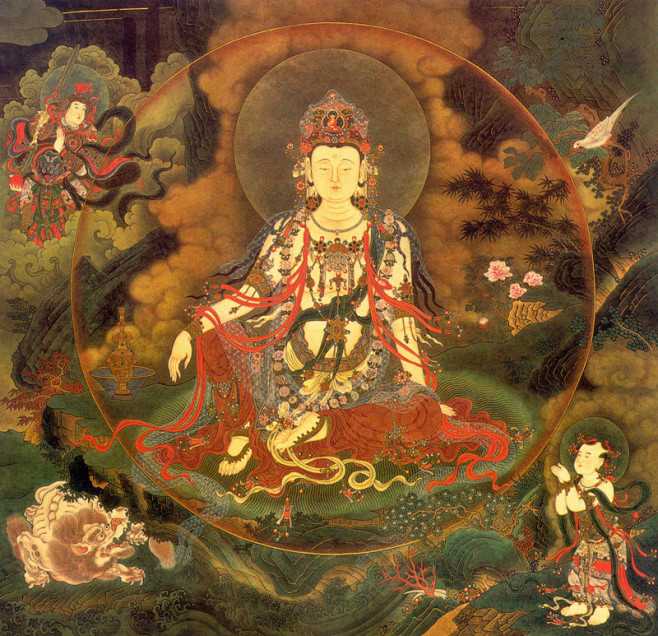 北京法海寺水月观音壁画欣赏北京明代的法海寺壁画艺术作品是继敦煌