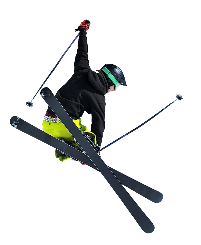 滑雪双板走刃图片