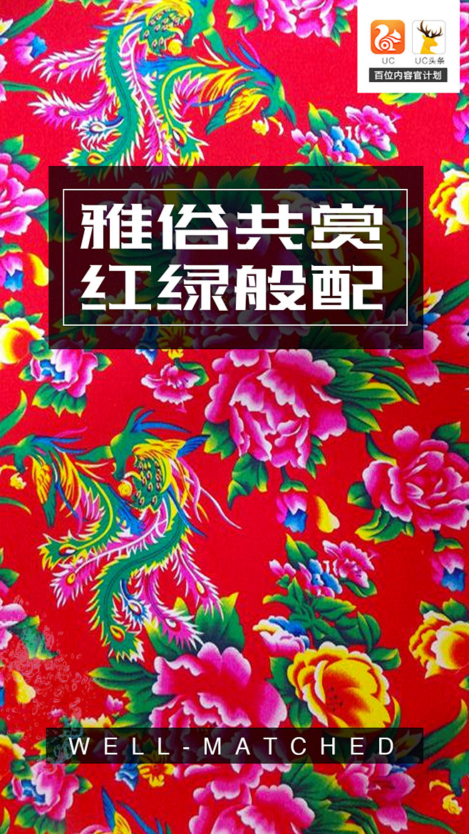 俗话说红配绿赛狗屁但是东北的被面的配色给了我们传统的红配绿图案