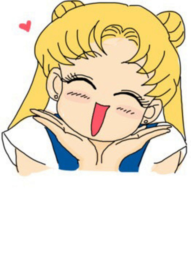 少女战士 月野兔 小兔手机壁纸 q版 手绘插画 表情包 头像配图不要在