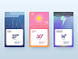 Weather App UI: 