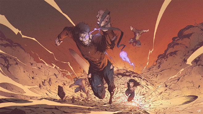 富有张力冲击感的画面以及明快的色彩帅bytontonrevolver