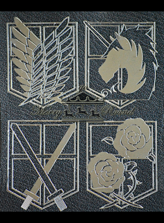 com 进击的巨人 兵团徽章 暖风熏人醉采集到进击的巨人 采集 sakimi