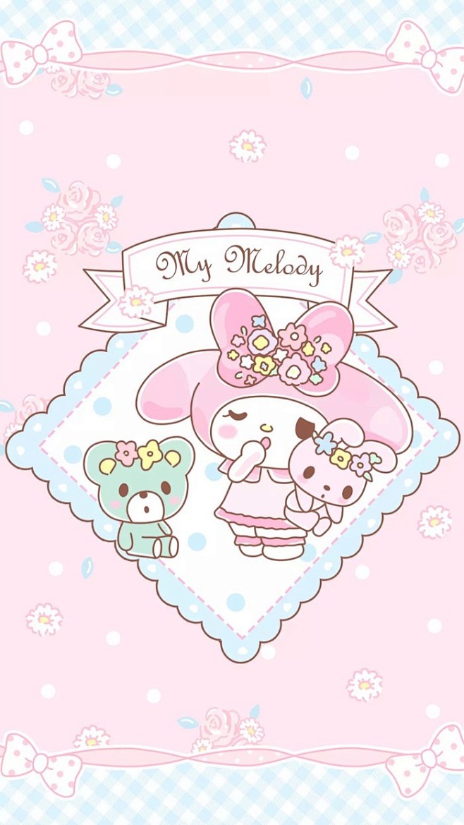 Melody 双子星iphone高清手机壁纸平铺素材手机桌面melody 小双子星美乐蒂hello Kitty 凯蒂猫sanrio Kitty 高清壁纸 小双星的礼拜天壁纸