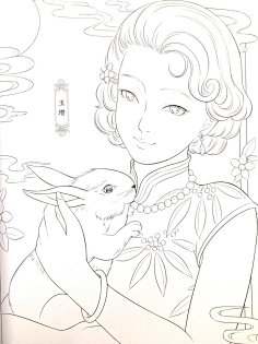 花·辞采集到黑白线稿