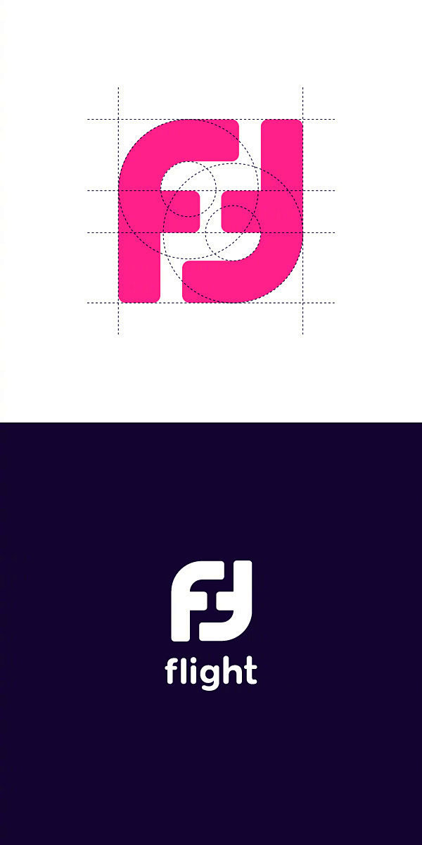 如何用圆形和矩形构建logo来看看设计师ildaraleksandrov的作品他通过