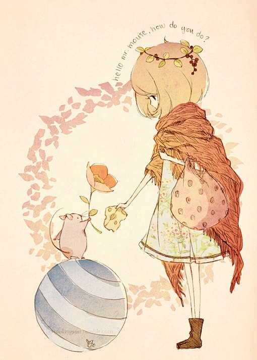 alice和mark从小红丘_ava转采于2017-03-27 09:02:22#水彩#漫画alice