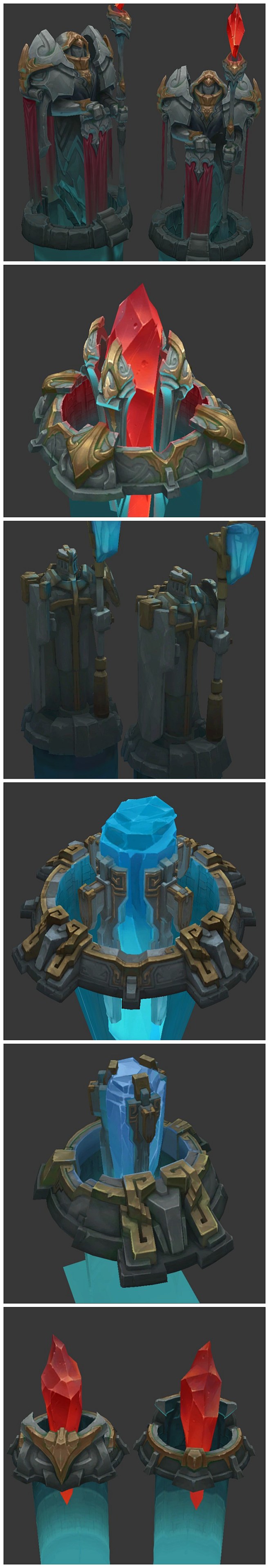 王者荣耀英雄联盟lol角色人物场景防御塔野怪3d模型手绘贴图3dmax源