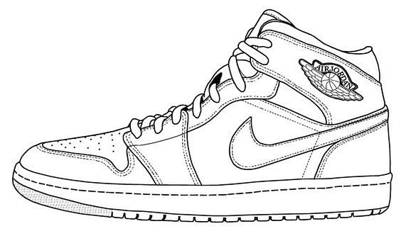 sneakerlinedrawingaj1