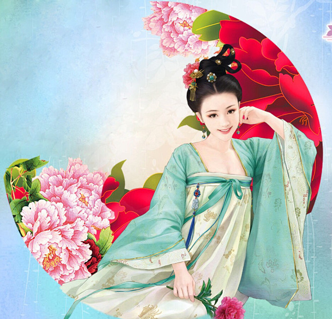 古风手绘美人