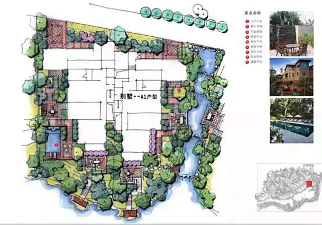 09:52:26手繪別墅庭院設計圖1喜歡a景觀——平面,立面圖莔衝魚同採自
