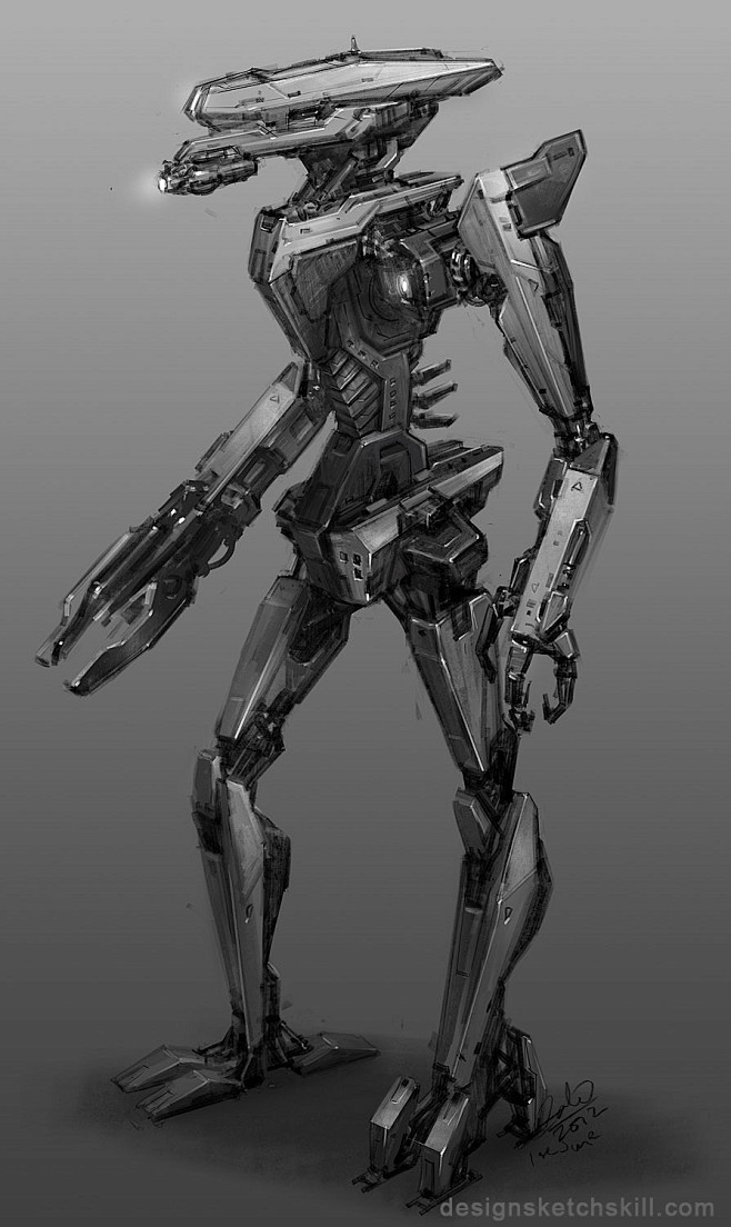 机器人手绘稿