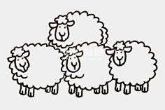 羊群画法图片