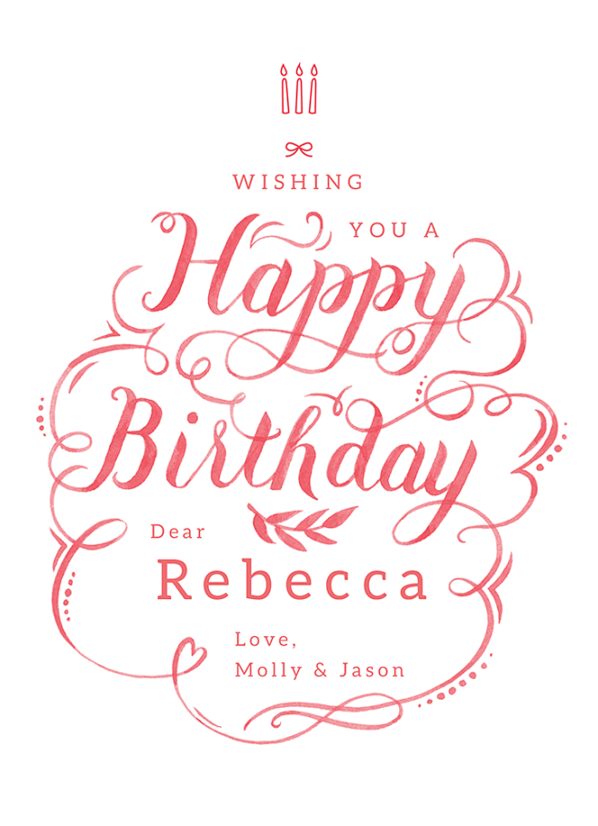 Happy Birthday Watercolor Hand Lettering Birthday Greeting Card Design And Hand Lettering