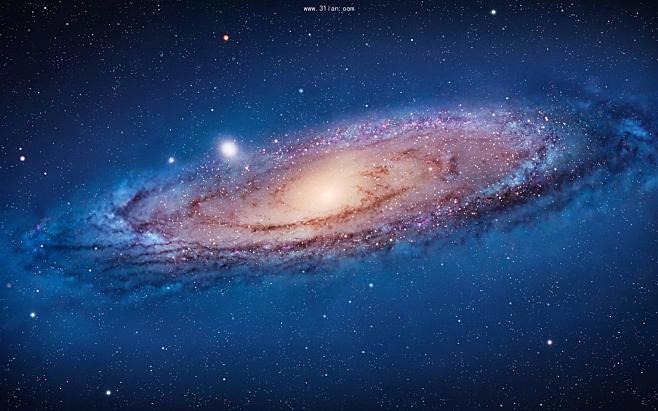 唯美银河星系景观图片