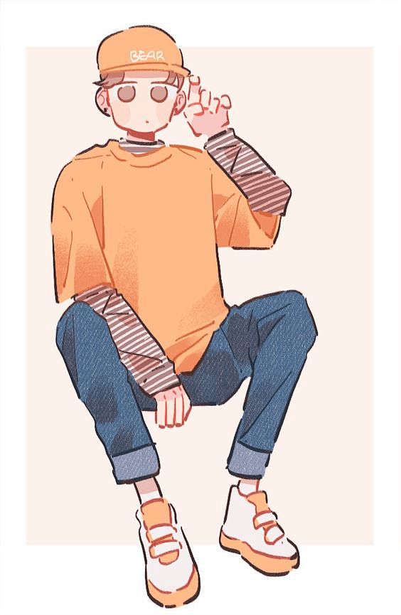 简单卫衣男生练习