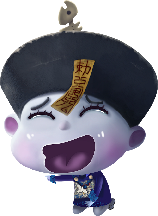 僵尸小僵尸可爱中国风僵小鱼创意壁纸卖萌萌萌的僵尸高清桌面小清新呆