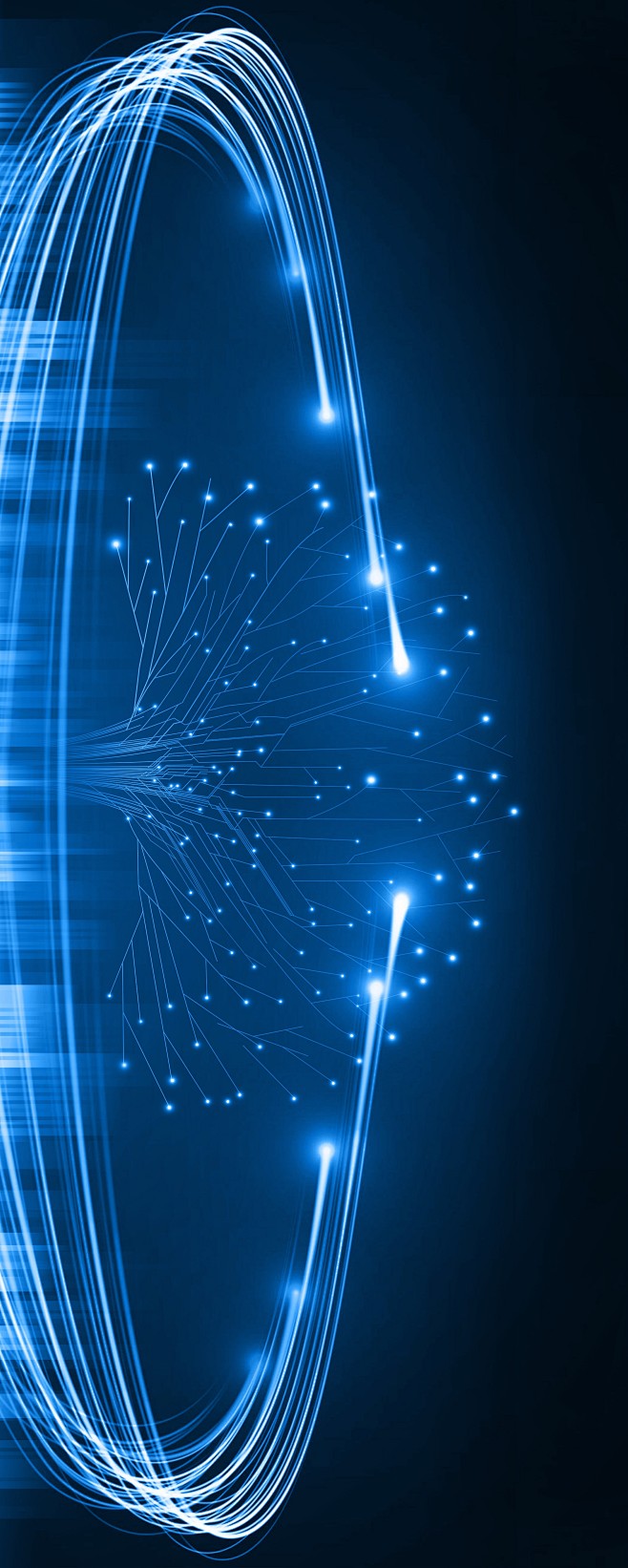 蓝黑科技酷炫光效背景