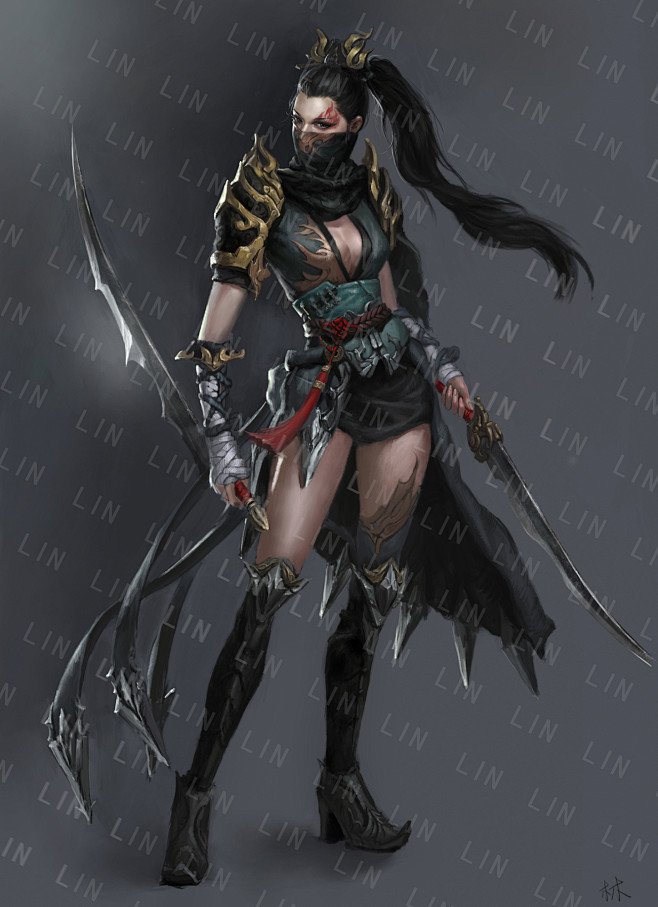 转采于2017-01-20 00:59:53女刺客qq:624602133角色美女风魂血月该