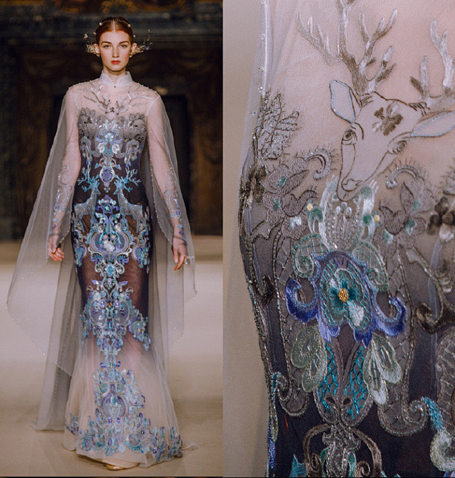 gaia s/s paris 2019 | designer 熊英22喜欢时装-剪裁-服装设计红丸