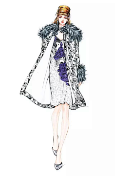清CHEN的微笑采集到各种服装配饰插画手绘