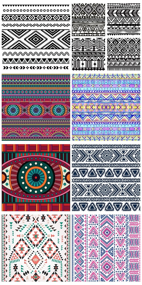 波西米亚风传统纹样图案24epsps饭团网