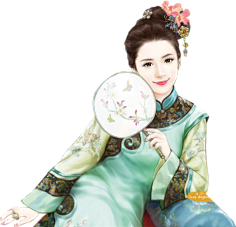 云深封面采集到清装美女