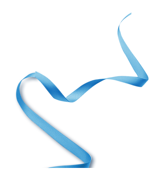 蓝色丝带