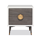 Desire Bedside Chest  Contemporary, Transitional, MidCentury  Modern, Art Deco, Metal, Wood, Nightstands  Bedside Table by Interlude Home