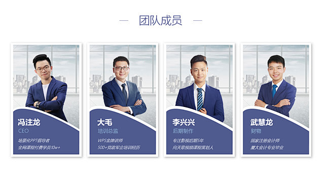 29种排版方案公司团队核心人物介绍ppt图表ppt图表51ppt模板网ppt人物