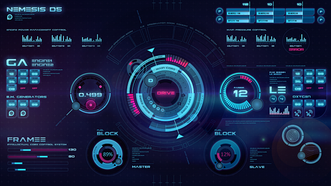 科技感软件界面设计ui作品