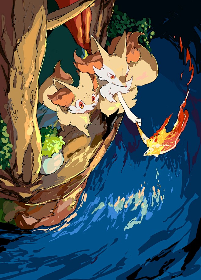 宠物小精灵口袋妖怪神奇宝贝小火狐长尾火狐