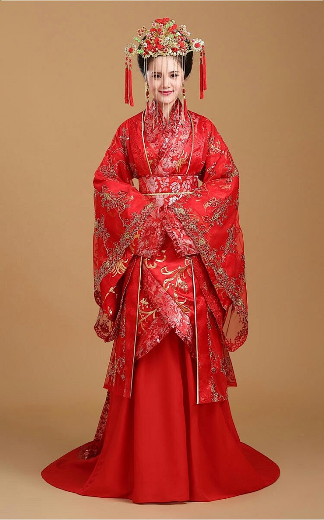 com 秀禾服新娘2017新款中式婚纱结婚礼服敬酒服旗袍结婚喜服齐地嫁衣