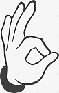 卡通OK手势图标 指示 简单的手 UI图标 设计图片 免费下载 页面网页 平面电商 创意素材