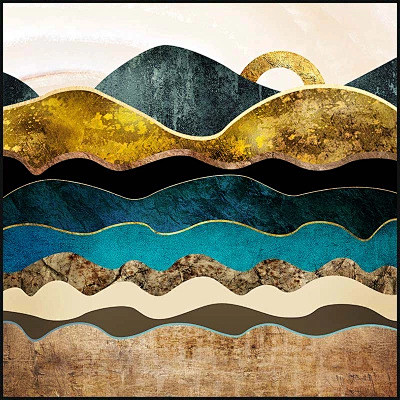 北欧玄关装饰画客厅背景墙抽象画卧室混搭风格艺术画酒店壁画方形淘宝