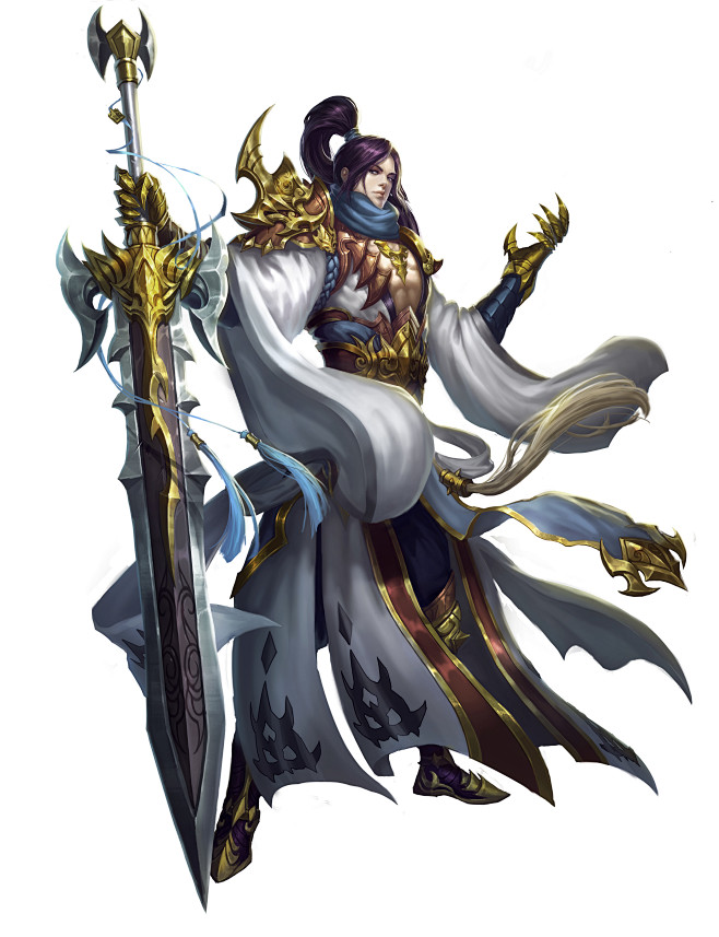 yy武极天下人物原画剑男