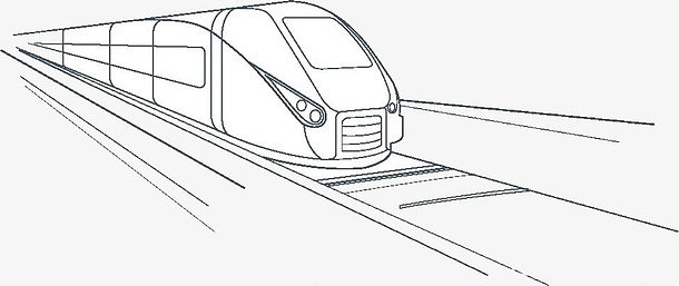 地铁的简笔画法简单图片