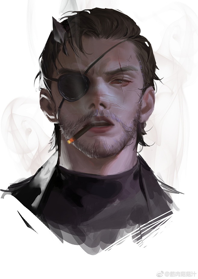 com 写实头像 原画 cg 游戏插画 游戏原画 厚涂 photo.weibo.