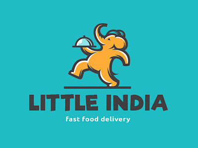 长鼻子20款大象元素logo设计优优教程网