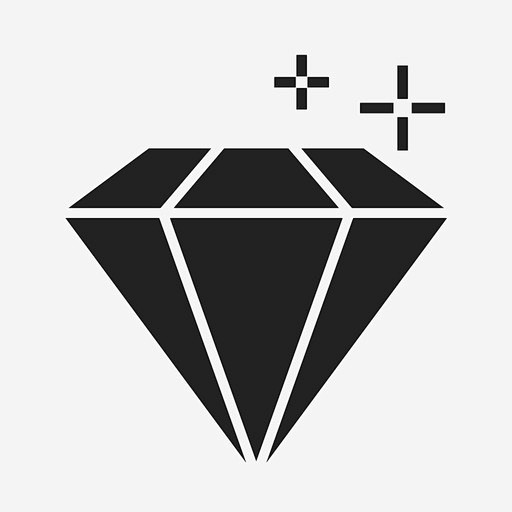 钻石闪亮红宝石图标88icon