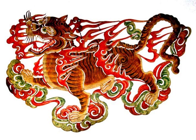 转载皮影中的神兽